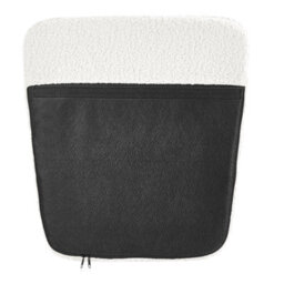 Wyld and Coco Luoma Off-White Boucle Rocking Chair With Black Metal Legs And High Back - thumbnail 8