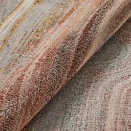 Blush Grey Abstract Jute  Polyester Modern Bedroom, Livingroom Rug - 160Cm X 220Cm - thumbnail 3