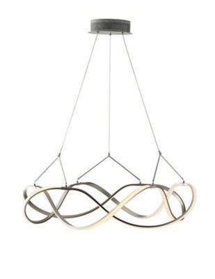 Luminosa Lighting Luminosa Flight Integrated Led Ceiling Pendant, Nickel, 4000K