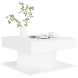Vidaxl Coffee Table White 57X57X30 Cm Engineered Wood Coffee Tables - thumbnail 4
