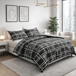 Lazzaro King Size Duvet Cover Sets Premium Microfiber Duvet Cover King Size Hypoallergenic Reversible With Zipper Closure - thumbnail 1