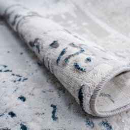 Loomed Silver Grey Blue Transitional Contemporary Abstract Living Area Rug 160X230Cm - thumbnail 5