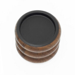 Set Of Walnut Pillar Candle Holders  Wooden Candlesticks For Pillar Candles 8Cm Pack Of 2 - thumbnail 4
