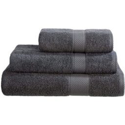 Just So Home Turkish Cotton Towels Pack Of 2 (Grey, Jumbo Bath Sheet )
