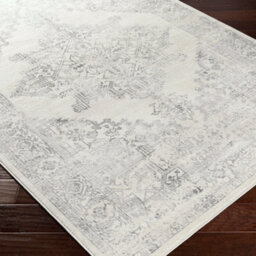 Livabliss Square Roma-Vintage Off-White Grey Charcoal Traditional Boho Living Dining Bedroom Rug 200 X 200 Cm Easy Care, Non Shedding - thumbnail 5