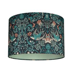 Multicoloured Damask Drum Lamp Shade (D)30Cm - thumbnail 2