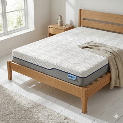 OAT Home Boost 1000 Pocket Spring Mattress - Medium Comfort Rating - Vacuum Rolled - image 1