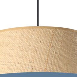GoodHome Bellbird Blue Natural Round Lamp Shade (D)38Cm - thumbnail 6