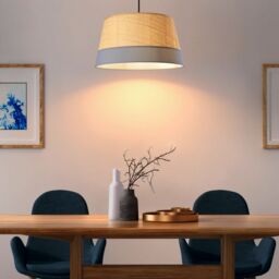 GoodHome Bellbird Blue Natural Round Lamp Shade (D)38Cm - thumbnail 7