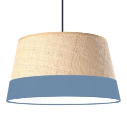 GoodHome Bellbird Blue Natural Round Lamp Shade (D)38Cm - thumbnail 4