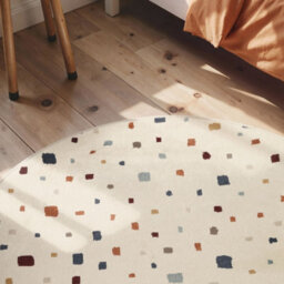 The Rugs Adventures Kids Rug Funny Squares Cream Multicolour Kids Bedroom Rug - thumbnail 4