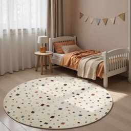 The Rugs Adventures Kids Rug Funny Squares Cream Multicolour Kids Bedroom Rug - thumbnail 5