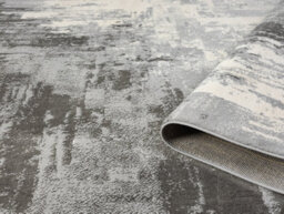 Obsidian Modern Low Pile Area Rug - Craft Abstract Design Grey 120Cm X 170Cm - thumbnail 4