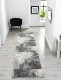 Obsidian Modern Low Pile Area Rug - Craft Abstract Design Grey 120Cm X 170Cm - thumbnail 6