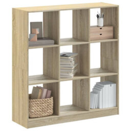 Berkfield Elegant Bookcase Sonoma Oak 102X32X108 Cm Engineered Wood - thumbnail 2