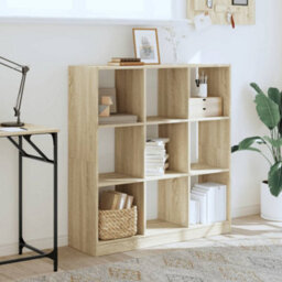 Berkfield Elegant Bookcase Sonoma Oak 102X32X108 Cm Engineered Wood - thumbnail 3