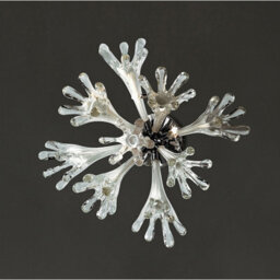 Luminosa Lighting Luminosa Love Ceiling/wall Lamp 6 Light G4 Polished Chrome/white Glass, Not Led/cfl Compatible - thumbnail 2