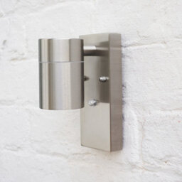 Valuelights Barrow Modern Ip44 Rated Stainless Steel Outdoor Garden Wall Spotlight - thumbnail 6