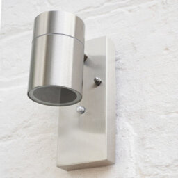Valuelights Barrow Modern Ip44 Rated Stainless Steel Outdoor Garden Wall Spotlight - thumbnail 7