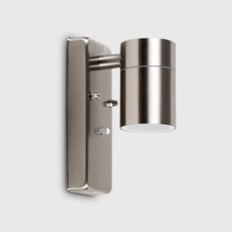 Valuelights Barrow Modern Ip44 Rated Stainless Steel Outdoor Garden Wall Spotlight - thumbnail 4