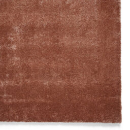 Terracotta Plain Shaggy Modern Rug Easy To Clean Dining Room-80Cm X 150Cm - thumbnail 3