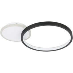 Loops Sleek Modern Black And White Led Ceiling Light For Stylish Indoor Spaces - thumbnail 3