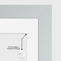 AK Frames 80X70Cm Silver Sleek Multi Photo Frame With White Mount - Holds 20 Apertures (18X) 6X4, (2X) 4X4 Photos - thumbnail 7