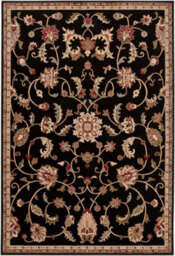 Livabliss Riley-Vintage Black Brown Beige Traditional Boho Living Dining Bedroom Rug 160 X 230 Cm Easy Care, Non Shedding