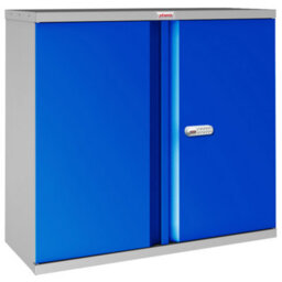 Phoenix Safe Company Phoenix Sc Series Sc1010Gbe 2 Door 1 Shelf Stationery Cupboard In Blue With Electronic Lock