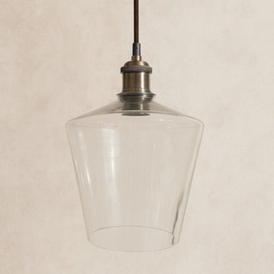 CGC Lighting Cgc Ella Clear Glass Cylinder Lampshade - image 1
