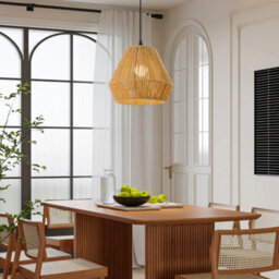 Darphe Vintage Hand Woven Hemp Rope Ceiling Pendant Light - thumbnail 3