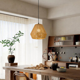 Darphe Vintage Hand Woven Hemp Rope Ceiling Pendant Light - thumbnail 4