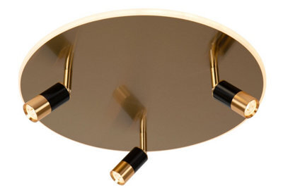 Lucide Jubel - Flush Ceiling Light - 48 Cm - Led Dim. - 2700K - Matt Gold / Brass - image 1