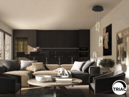 Luminosa Lighting Luminosa Iliada Cluster Pendant Ceiling 3 Light Black, Gold Led 3000K - Uk Stock - thumbnail 2