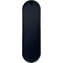 Biznest Elongated Oval Shape Wall Mount Mirror Metal Alloy Framed Sleek Silver Finish Pill Silhouette Decor Clear Glass 101X31X2Cm - thumbnail 5