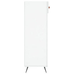 Berkfield Shoe Cabinet High Gloss White 60X35X105 Cm Engineered Wood - thumbnail 7
