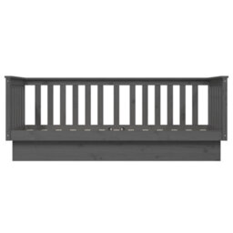 Berkfield Day Bed Grey 75X190 Cm Solid Wood Pine - thumbnail 8