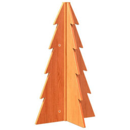Berkfield Versatile Wooden Christmas Tree For Decoration Wax Brown 69.5 Cm Solid Wood Pine