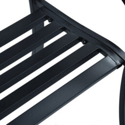 Walplus Garden Bench 125 Cm Black Steel - thumbnail 6