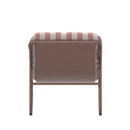 Charles Bentley Porto Terracotta Stripe Rocking Chair - thumbnail 7