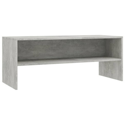 Vidaxl Tv Cabinet Concrete Grey 100X40X40 Cm Engineered Wood - image 1
