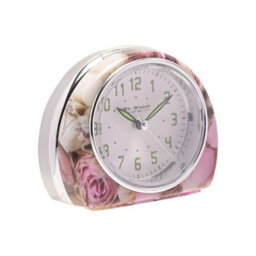 WILLIAM WIDDOP Wm.widdop Quartz Alarm Clock - Pink Rose Design L/s/c - thumbnail 2