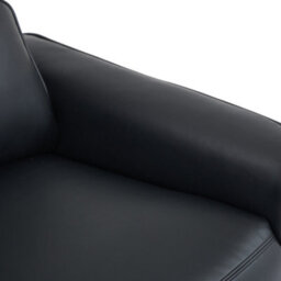 More4Homes Madrid 3 Seater Manual Recliner Air Leather Sofa (Black) - thumbnail 6