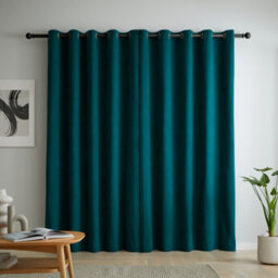 Catherine Lansfield Wilson Blackout Thermal 117X137Cm Curtains Two Panels Green - thumbnail 3