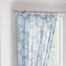 Dreams & Drapes Chrysanthemum Floral Print Lined Pair Of Pencil Pleat Curtains With Tie-Backs - thumbnail 3