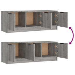 Vidaxl Tv Cabinet Grey Sonoma 102X35X36.5 Cm Engineered Wood - thumbnail 9