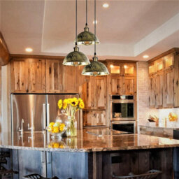 Vintage 3 Way Ceiling Pendant Light  Brushed Brass Dome Lampshade For Kitchen Island - thumbnail 5