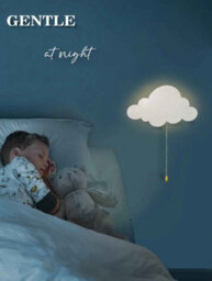 Floating Cloud Wall Light , Warm White Battery Night Lamp - thumbnail 4