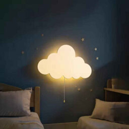 Floating Cloud Wall Light , Warm White Battery Night Lamp