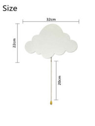 Floating Cloud Wall Light , Warm White Battery Night Lamp - thumbnail 2